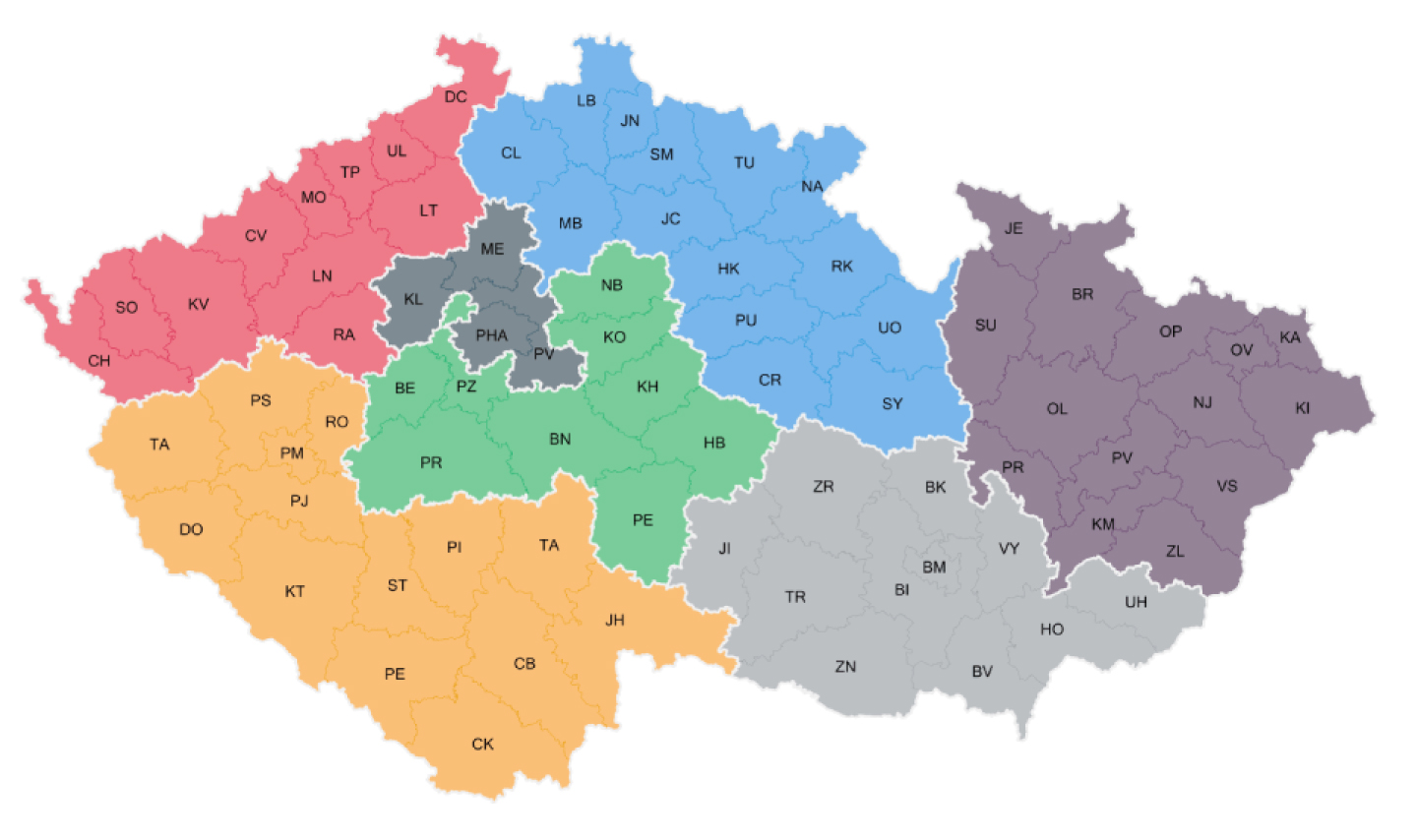 Mapa prodejců - CZ